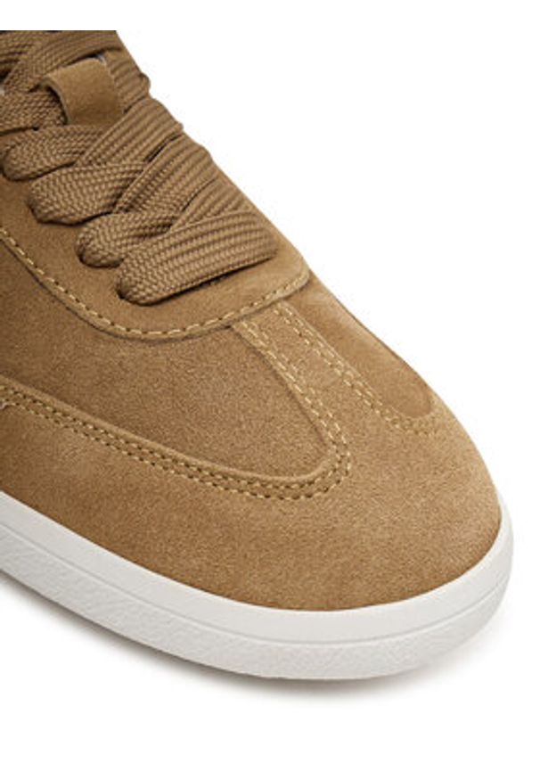 Love Moschino - LOVE MOSCHINO Sneakersy JA15112G1NIG010440 Beżowy. Kolor: beżowy. Materiał: skóra