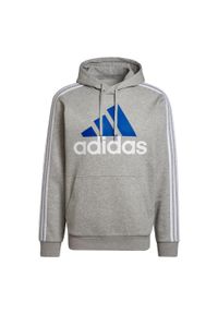 Adidas - Bluza męska adidas Mens Essentials Hoodie. Kolor: biały, wielokolorowy, szary