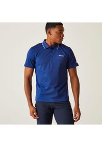 Regatta - Maverik V męska koszulka polo. Typ kołnierza: polo. Kolor: niebieski. Materiał: poliester. Styl: klasyczny #1