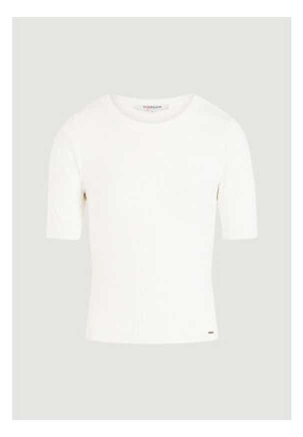 Morgan De Toi Sweter 242-MENTHE Biały Casual Fit. Okazja: na co dzień. Kolor: biały. Styl: casual