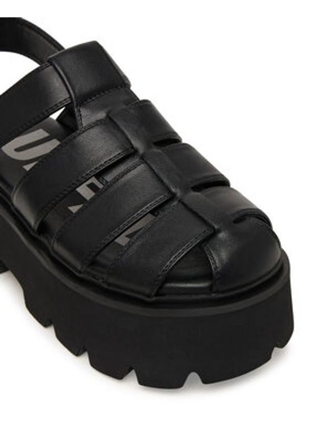 Buffalo Sandały Brake Fisher 1602363 Czarny. Kolor: czarny. Materiał: skóra