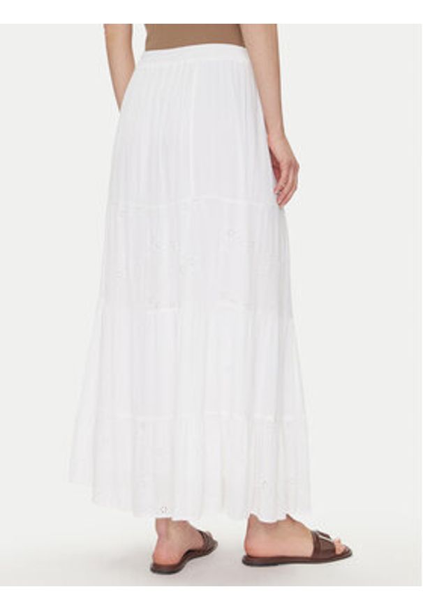 only - ONLY Spódnica maxi Chaira 15346834 Biały Regular Fit. Kolor: biały. Materiał: wiskoza