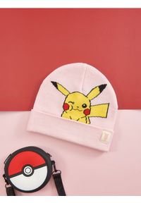 Sinsay - Czapka Pokémon - różowy. Kolor: różowy. Materiał: materiał. Wzór: nadruk #1