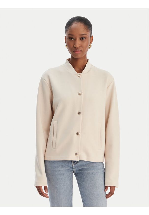 JOOP! Kardigan Tobina 30100415 Beżowy Regular Fit. Kolor: beżowy. Materiał: syntetyk