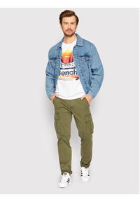 Bench T-Shirt Mendota 120695 Biały Regular Fit. Kolor: biały. Materiał: bawełna