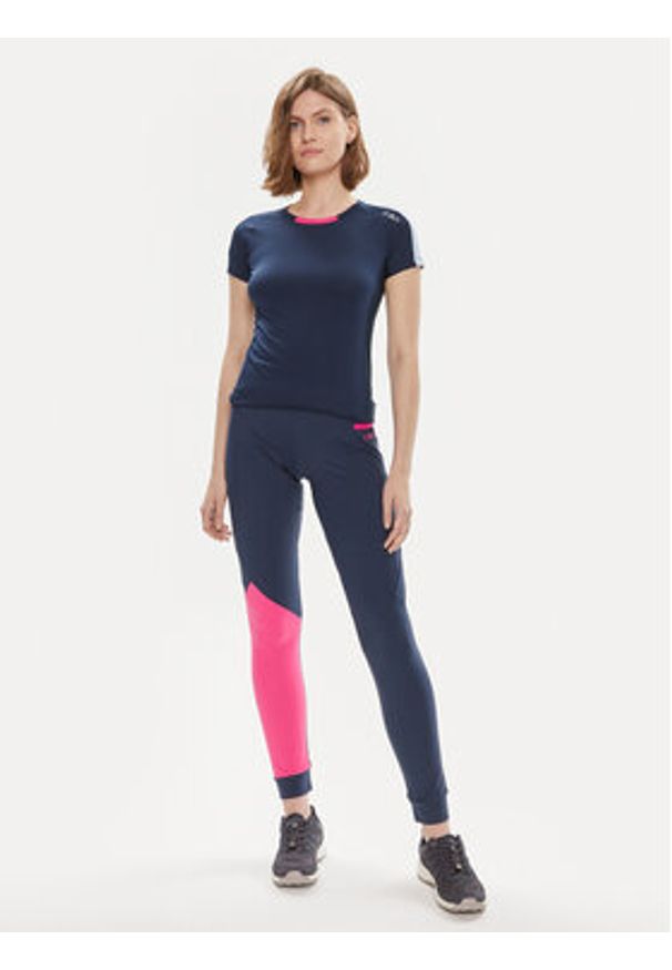 CMP Legginsy 34T6766 Granatowy Slim Fit. Kolor: niebieski. Materiał: syntetyk