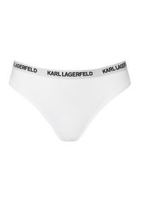 Karl Lagerfeld - KARL LAGERFELD Komplet stringów B1W47031 Biały. Kolor: biały. Materiał: bawełna #2