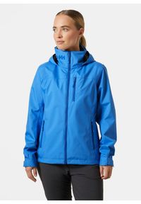 Kurtka uniwersalna damska Helly Hansen Crew. Typ kołnierza: kaptur. Kolor: niebieski. Materiał: syntetyk