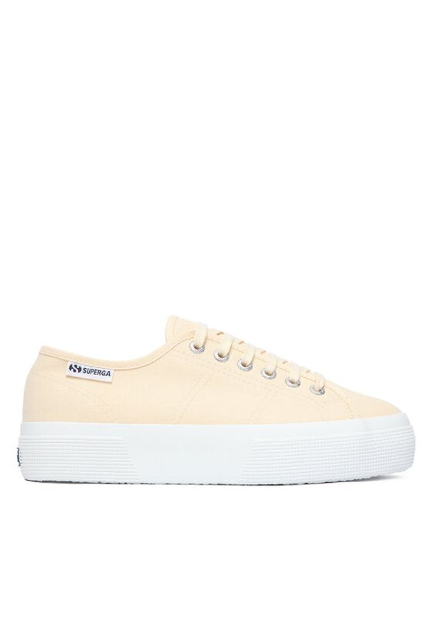 Superga Tenisówki Platform Leggera S2142ZW Beżowy. Kolor: beżowy. Materiał: materiał. Obcas: na platformie