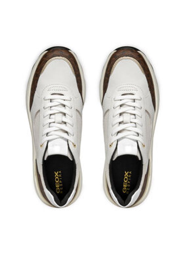 Geox Sneakersy D Spherica Ec13 D45WAA 085AS C1352 Biały. Kolor: biały. Materiał: materiał