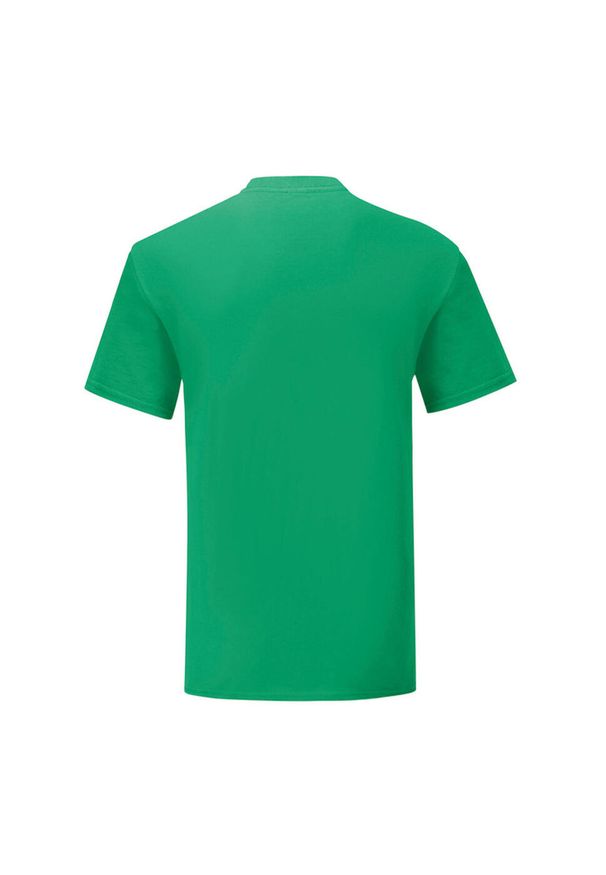 FRUIT OF THE LOOM - Męska Koszulka Iconic 150. Kolor: zielony. Sport: turystyka piesza