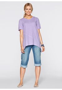 bonprix - Dżinsy bojówki mid waist, ze stretchem. Kolor: niebieski #2