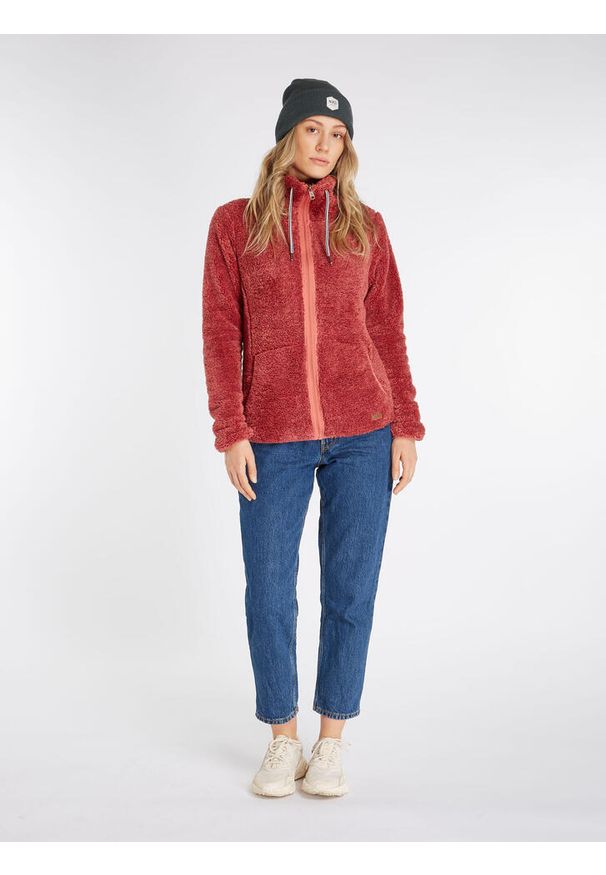 Bluza damska Protest RIRI full zip top. Kolor: czerwony. Sezon: zima. Sport: narciarstwo