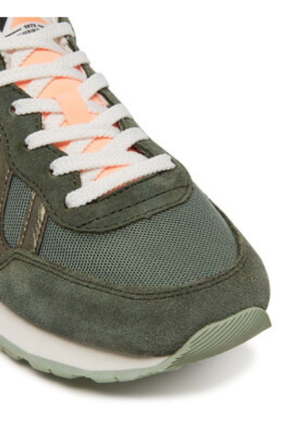 Pepe Jeans Sneakersy Brit Camp W PLS40038 Zielony. Kolor: zielony. Materiał: skóra, zamsz