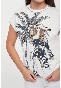 Sportalm - T-shirt damsk iz nadrukiem SPORTALM. Wzór: nadruk #4