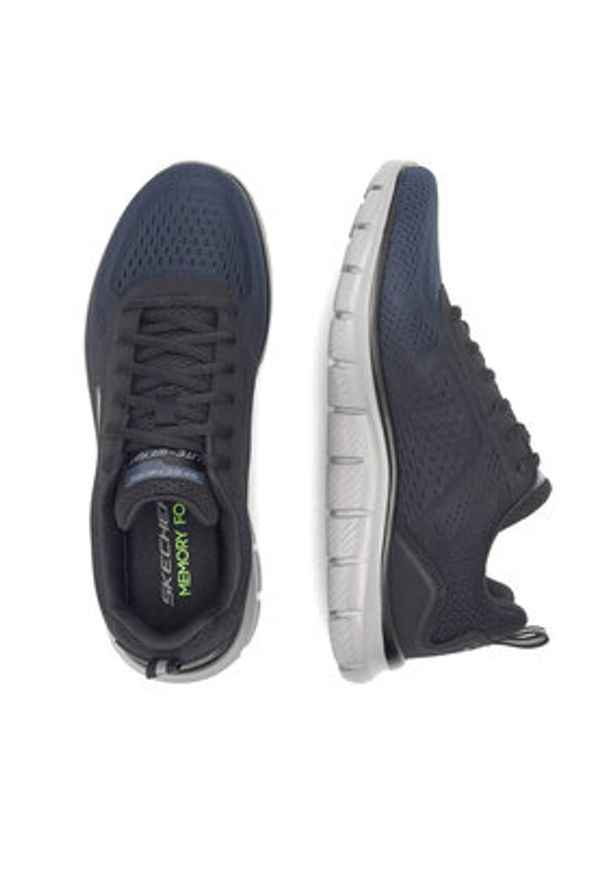 skechers - Skechers Sneakersy TRACK RIPKENT 232399 NVBK Granatowy. Kolor: niebieski. Materiał: materiał