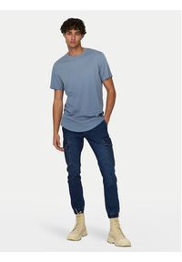 Only & Sons T-Shirt Matt 22002973 Niebieski Regular Fit. Kolor: niebieski. Materiał: bawełna #4