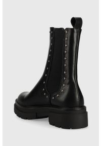 Answear Lab sztyblety damskie kolor czarny na platformie. Nosek buta: okrągły. Kolor: czarny. Materiał: guma. Obcas: na platformie. Styl: wakacyjny #2