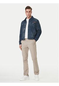 Calvin Klein Jeans Spodnie materiałowe LV04RF618G Beżowy Slim Fit. Kolor: beżowy. Materiał: bawełna #5
