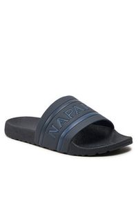 Napapijri Klapki NP0A4I8F Niebieski. Kolor: niebieski. Materiał: skóra #4