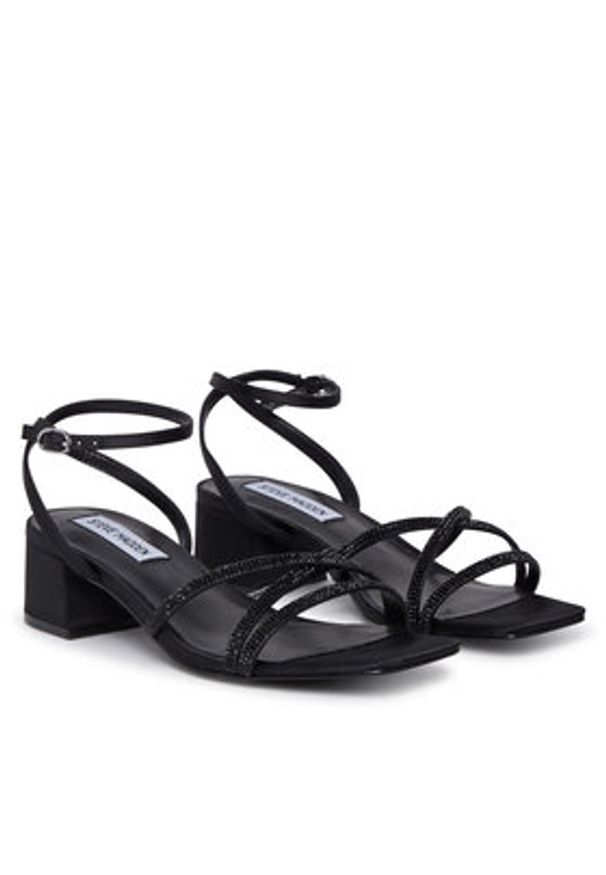 Steve Madden Sandały Gabby SM11003037 Czarny. Kolor: czarny. Materiał: materiał