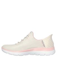 skechers - Tenisówki Skechers Model Slip-ins Summits - Diamond Dream Kolor Beżowy. Kolor: biały, wielokolorowy, beżowy. Materiał: tkanina. Model: Skechers Sport