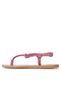 Manebi Sandały Suede Leather Sandals V 1.8 Y0 Różowy. Kolor: różowy. Materiał: zamsz, skóra