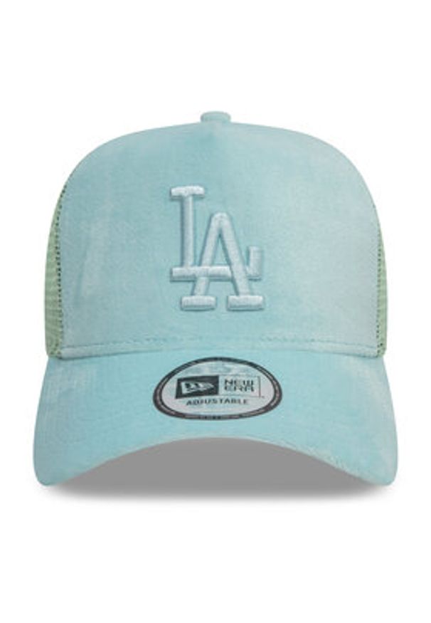 New Era Czapka z daszkiem Los Angeles Dodgers Velour 60595361 Niebieski. Kolor: niebieski. Materiał: poliester, materiał