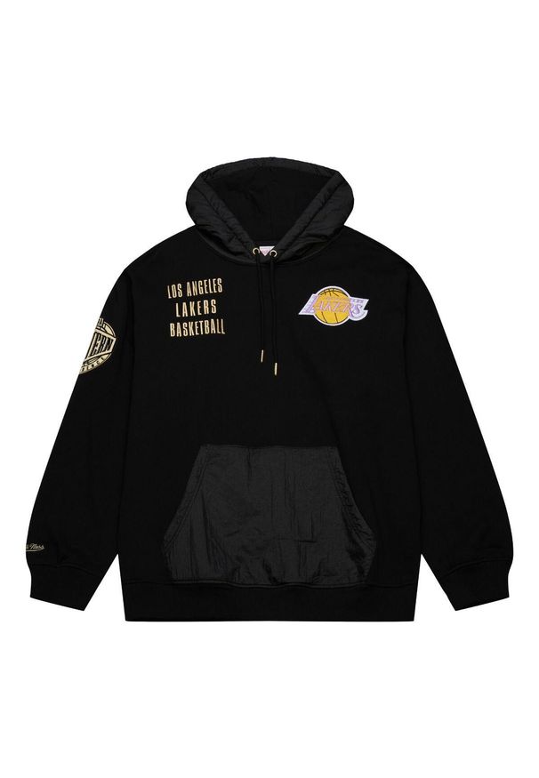 Mitchell & Ness - Bluza z kapturem w stylu vintage Los Angeles Lakers 2.0. Typ kołnierza: kaptur. Kolor: czarny. Sport: koszykówka