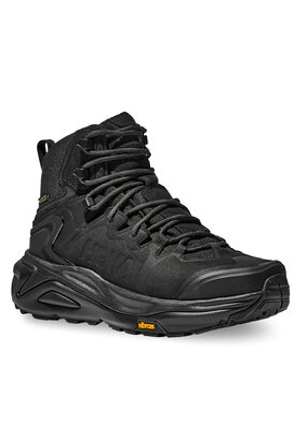 HOKA - Hoka Trekkingi Kaha 3 Gtx GOR-TEX 1162530 Czarny. Kolor: czarny. Materiał: nubuk, skóra. Sport: turystyka piesza