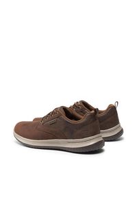 skechers - Skechers Półbuty Antigo 65693/CDB Brązowy. Kolor: brązowy. Materiał: nubuk, skóra