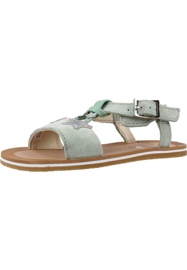 Clarks - Sandały CLARKS FINCH SUMMER T Zielony. Kolor: zielony. Materiał: skóra