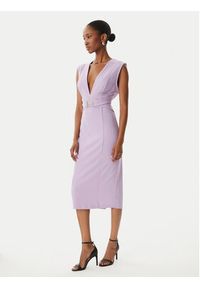 Rinascimento Sukienka koktajlowa CFC0123769003 Fioletowy Regular Fit. Kolor: fioletowy. Materiał: syntetyk. Styl: wizytowy #3