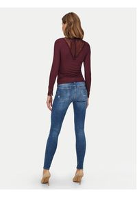 only - ONLY Bluzka Tilde 15207788 Bordowy Stretch Fit. Kolor: czerwony. Materiał: wiskoza #5