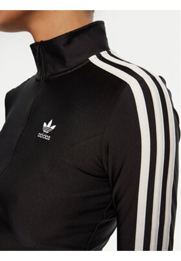 Adidas - adidas Bluza adicolor 3-Stripes JD5025 Czarny Slim Fit. Kolor: czarny. Materiał: syntetyk