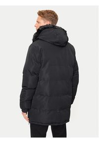 Brave Soul Parka MJK-COLNEBLACK Czarny Regular Fit. Kolor: czarny. Materiał: syntetyk #3