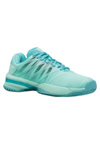 Buty do tenisa damskie K-Swiss Ultrashot 2 Allcourt. Kolor: wielokolorowy, różowy, niebieski. Materiał: materiał, syntetyk. Szerokość cholewki: normalna. Sport: tenis