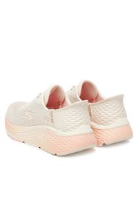 skechers - Skechers Buty do biegania Max Cushioning Elite 2.0 129626/NTPK Beżowy. Kolor: beżowy. Materiał: materiał #3