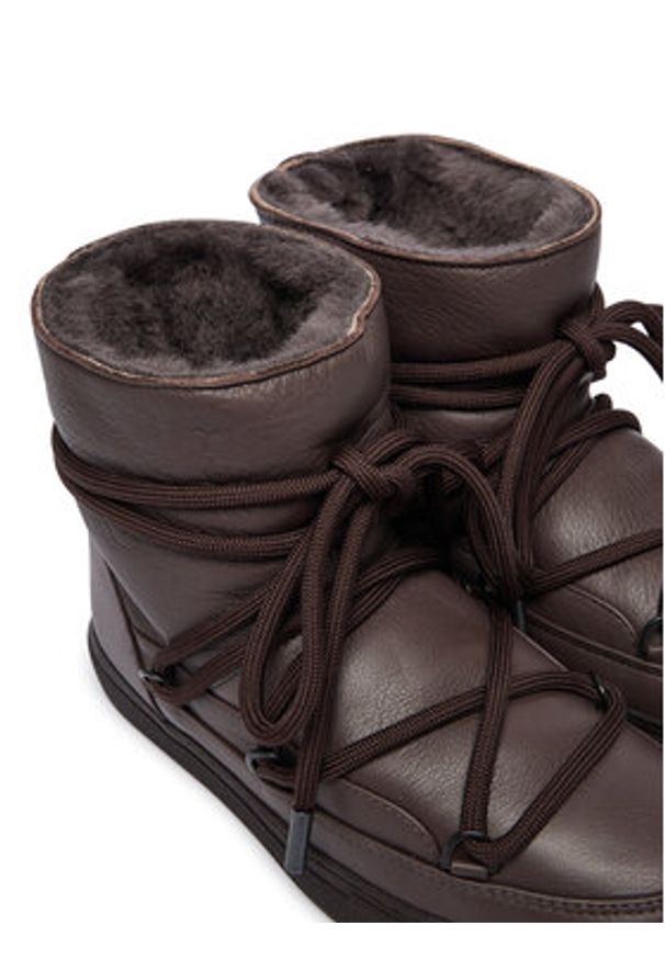 Inuikii Śniegowce Full Leather 75202-087 Brązowy. Kolor: brązowy. Materiał: skóra