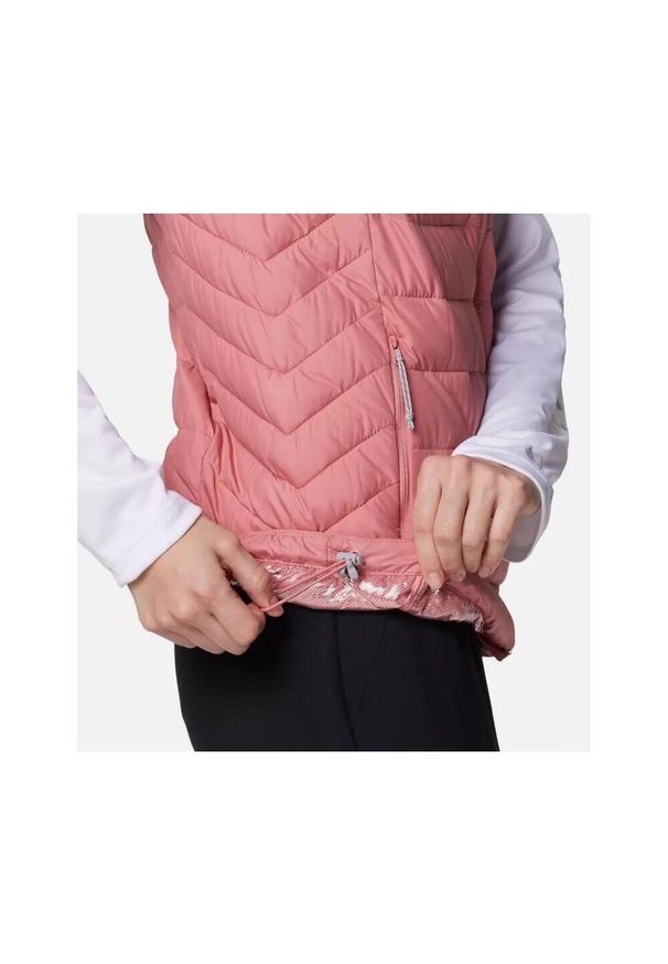 columbia - Kamizelka ocieplana damska Columbia Powder Lite II Vest. Kolor: różowy. Długość rękawa: bez rękawów. Sport: turystyka piesza