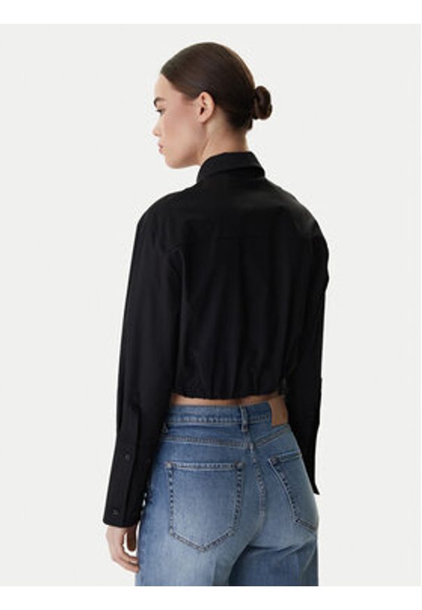 Vero Moda Koszula Melli 10330520 Czarny Regular Fit. Kolor: czarny. Materiał: bawełna