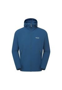 Kurtka softshellowa męska Rab Borealis Hoody z kapturem. Typ kołnierza: kaptur. Kolor: niebieski