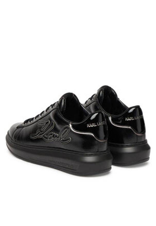 Karl Lagerfeld - KARL LAGERFELD Sneakersy Kapri KL62511S Czarny. Kolor: czarny. Materiał: skóra