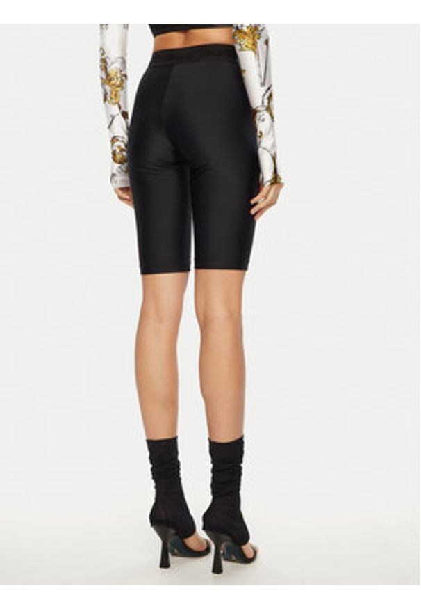 Versace Jeans Couture Legginsy 78HAC1A6 J0128 Czarny Slim Fit. Kolor: czarny. Materiał: syntetyk