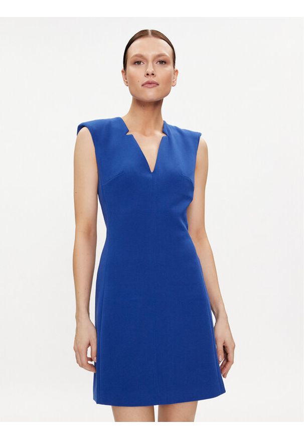 Morgan Sukienka koktajlowa 241-RWITE Niebieski Regular Fit. Kolor: niebieski. Materiał: syntetyk. Styl: wizytowy