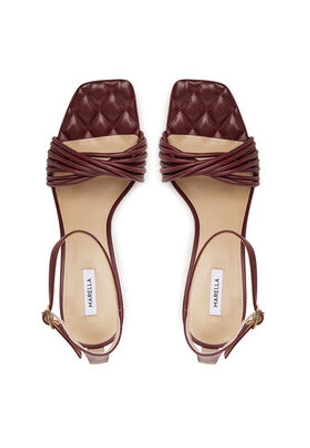 Marella Sandały Verve 2513521047200 Czerwony. Kolor: czerwony. Materiał: skóra