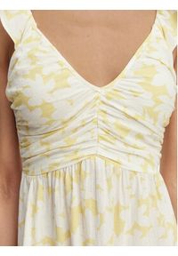 Vero Moda Sukienka letnia Dichte 10341603 Żółty Regular Fit. Kolor: żółty. Materiał: bawełna. Sezon: lato #5
