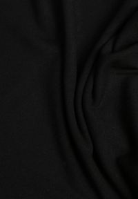 Born2be - Czarny Wiskozowy T-shirt o Dopasowanym Kroju z Dekoltem w Łódkę Idahphaeia. Okazja: na co dzień, na spotkanie biznesowe, do pracy. Kolor: czarny. Materiał: wiskoza. Wzór: aplikacja. Styl: casual, biznesowy, klasyczny #3