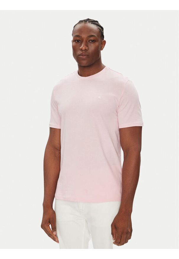 Calvin Klein Jeans T-Shirt LV040HM265 Różowy Regular Fit. Kolor: różowy. Materiał: bawełna