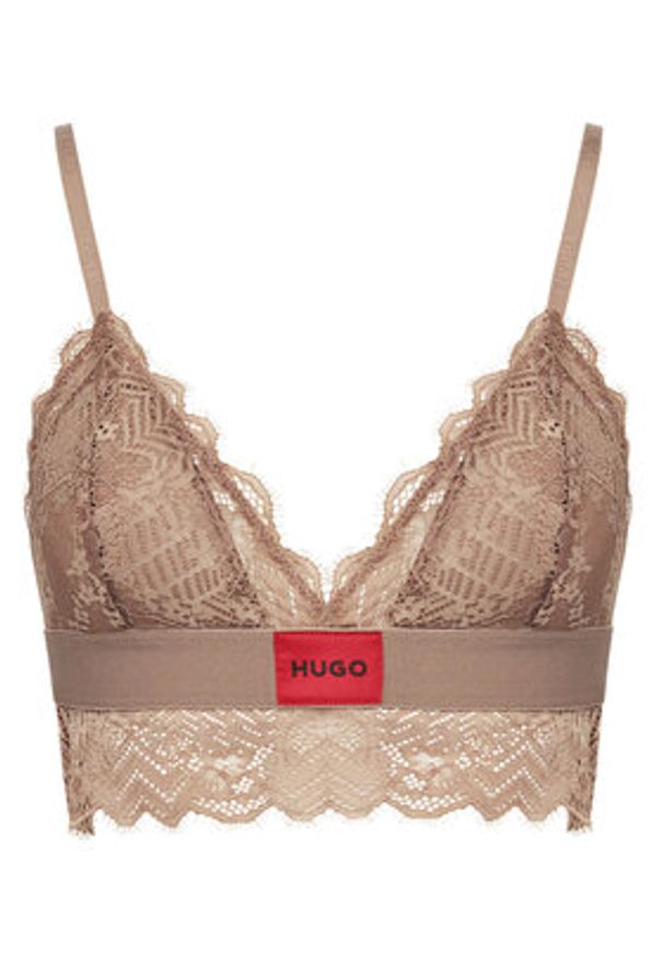 Hugo - HUGO Biustonosz braletka 50535060 Beżowy. Kolor: beżowy. Materiał: syntetyk